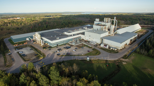 Aerial view of the Pembroke MDF plant