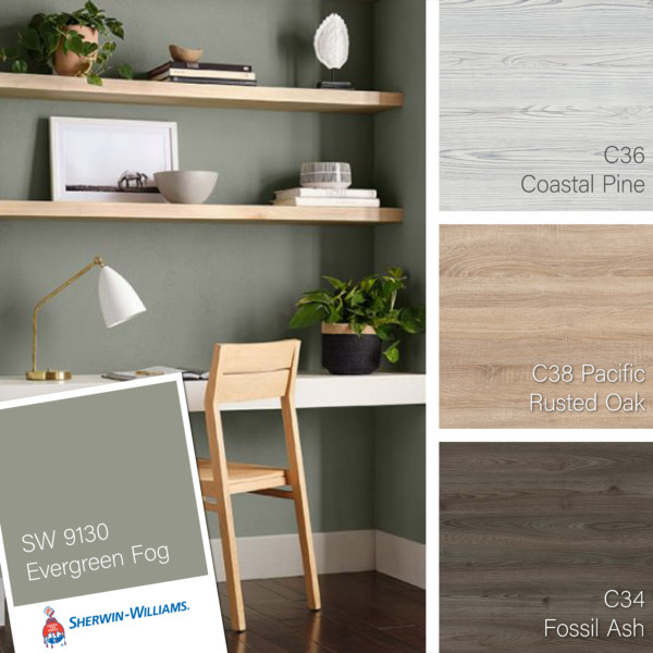 Sherwin-Williams' color of the year for 2022 is a classic neutral green-grey shade that pairs well with Duramine TFL